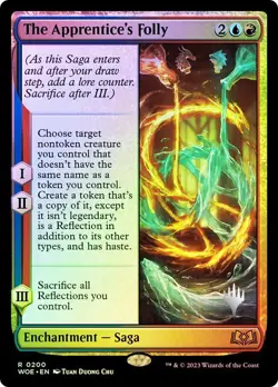 MTG The Apprentice's Folly Wilds Of Eldraine | FOIL STAMPED - Image 1