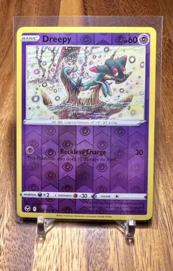 Dreepy 087/195 Reverse Holo Silver Tempest Pokemon Card NM - Image 1