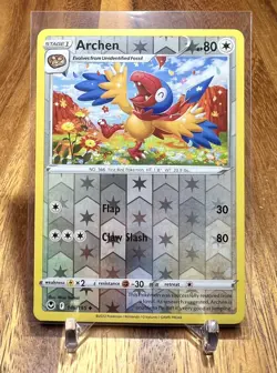 Archen 146/195 Reverse Holo Silver Tempest Pokemon Card NM - Image 1