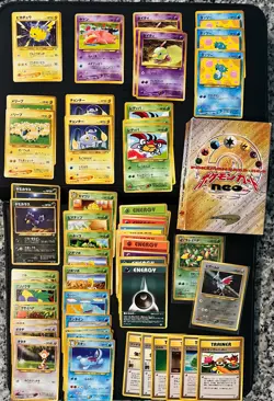 Neo Genesis Japanese Pokemon Starter Deck | 60 Cards 2 HOLO Opened NM Condition! - Image 2