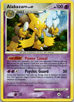 Alakazam 2/123 2007 Mysterious Treasures Pokemon Card Holo Rare - Lp - Image 1