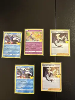 pokemon 25th anniversary Celebrations 5 Card Lot - Image 1