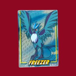 ARTICUNO (FREEZER)--JAPANESE MEIJI EMBOSSED PROMO FOIL POKEMON CARD - Image 1