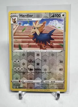 Herdier 134/203 Reverse Holo Evolving Skies Pokemon Card NM - Image 1
