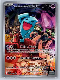 Team Rocket's WobbuffetFull Art Promo SV: Scarlet & Violet Promo Cards 203 - Image 1
