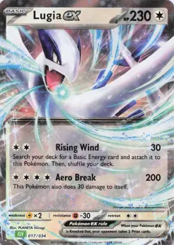 Lugia ex Classic Collection Holo 2023 Trading Card Game Classic 017/034 NM - Image 1