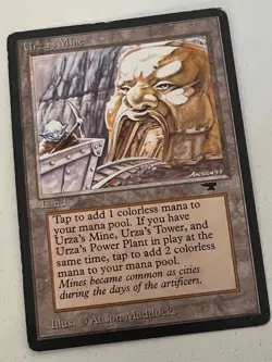 Magic the Gathering MTG Antiquities Urza's Mine (MOUTH) MP (Beta Bob) - Image 1