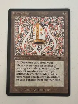 Magic the Gathering MTG Antiquities Urza's Miter NM (Beta Bob) - Image 1