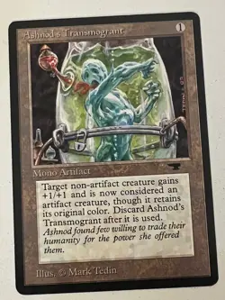 Magic the Gathering MTG Antiquities Ashnod's Transmogrant LP (Beta Bob) - Image 1