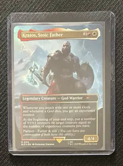 Magic The Gathering Secret Lair Kratos, Stoic Father Mythic Foil - Image 1
