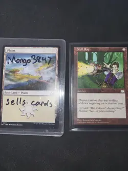 MTG Null Rod EX Weatherlight Artifact 1997 - Image 3