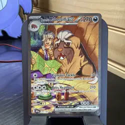 Pokemon TCG -Arven's Mabosstiff EX 235/182 SIR SV: Destined Rivals - Image 1