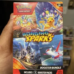 Pokemon TCG Scarlet & Violet Surging Sparks Booster Bundle 6 Booster Packs - Image 1