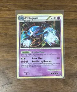 Metagross Rare Holographic Unleashed Set 4/95 Pokemon Card (2010) - Image 1