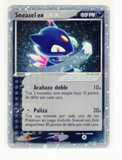 1x ~ESP~ SPANISH Sneasel ex 103/109 HOLO EX Ruby & Sapphire Pokemon Card (LB3) - Image 3