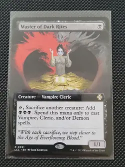 Master of Dark Rites - #51 - Extended Art Rare - The Lost Caverns of Ixalan LCC - Image 1