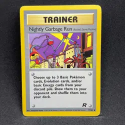 Nightly Garbage Run 77/82 Uncommon Team Rocket Pokemon Lightly Played - Image 1