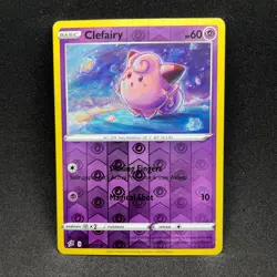 Clefairy 074/192 Common Rebel Clash Pokemon Reverse Holo NM - Image 1