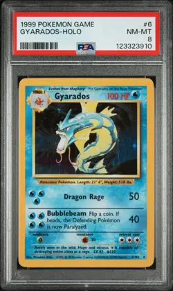 1999 Pokemon Game Gyarados Holo Holo PSA 8 Nr-Mt #6 - Image 1