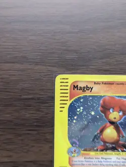 Magby 017/165 Expedition Base Set Holo Rare Pokemon TCG Nintendo e-reader inked - Image 2