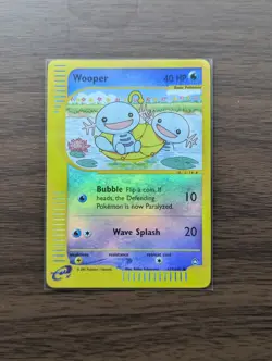 Pokemon TCG: Wooper Aquapolis #117/147 Reverse Holo Foil E-Reader - Image 1