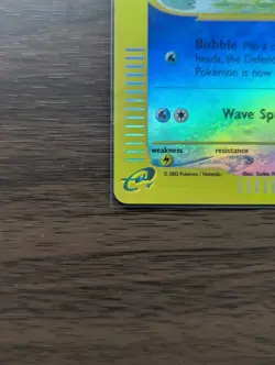 Pokemon TCG: Wooper Aquapolis #117/147 Reverse Holo Foil E-Reader - Image 4