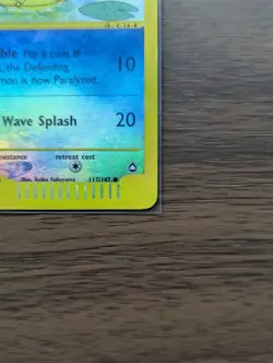 Pokemon TCG: Wooper Aquapolis #117/147 Reverse Holo Foil E-Reader - Image 5