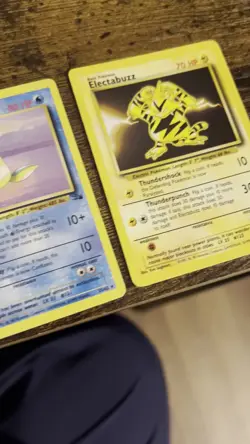 Pokemon Lapras 25/62 Fossil Regular + Electabuzz 20/102 Regular Non Holo Vintage - Image 2