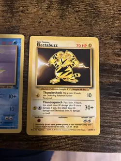 Pokemon Lapras 25/62 Fossil Regular + Electabuzz 20/102 Regular Non Holo Vintage - Image 5
