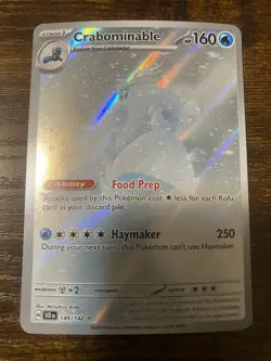 Pokemon TCG: Crabominable (149/142) Holiday Calendar 2025 Festive Stamp Promo - Image 1