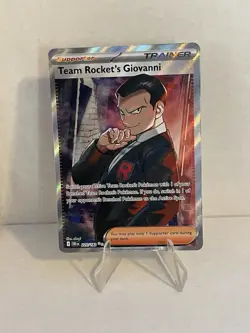 Pokemon TCG Team Rocket's Giovanni 225/182 Full Art Trainer Destined Rivals - Image 1