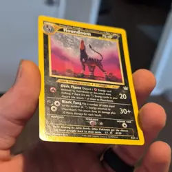 Pokemon Houndoom Holo Rare Neo Revelation 08/64 HP 70 Dark Flame Black Fang - Image 2