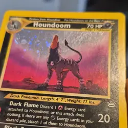 Pokemon Houndoom Holo Rare Neo Revelation 08/64 HP 70 Dark Flame Black Fang - Image 4