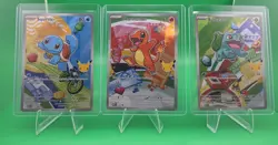 Pokemon 30th First Partner Promos Set Charmander Squirtle Bulbasaur 037 038 039 - Image 1