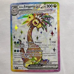 Pokemon TCG Alolan Exeggutor ex SV08: Surging Sparks #225/191 Ultra Rare NM - Image 1