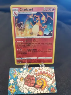 Pokemon TCG Charizard Reverse Holo Rare 025/185 Vivid Voltage Battle Sense Roya… - Image 1