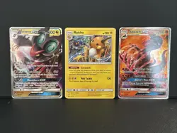 Pokemon GX & Reverse Holo Lot – Noivern GX, Salazzle GX, Raichu Burning Shadows - Image 1