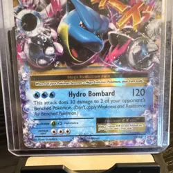Pokemon M Blastoise EX 22/108 Ultra Rare Holo Evolutions Mega 220 HP - Image 4