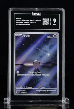 Pokemon TCG TAG Graded Obsidian Flames Rare Lot Ninetales Cleffa Mint 9 - Image 2