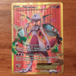 Pokemon Mewtwo EX Full Art Secret Rare Holo 164/162 Breakthrough 170 HP - Image 1