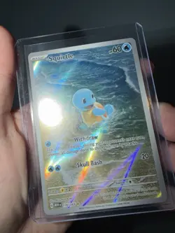 Squirtle 170/165 Illustration Rare Sv: Scarlet & Violet 151 Holo Pokemon TCG NM - Image 3