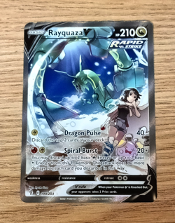 Rayquaza V 194/203 Alt Art Alternate Art Secret Rare Evolving Skies Pokemon TCG - Image 1