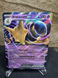 Alakazam EX 65/165 Pokemon TCG Scarlet & Violet 151 English Double Rare Holo - Image 1