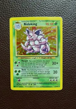 Pokemon TCG Nidoking 11/102 Holo WOTC: Base Set - Image 1