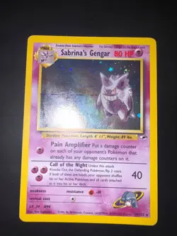 Pokemon Sabrina's Gengar Gym Heroes Holo Rare #14 ENG - Image 1