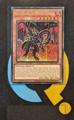MP24-EN107 Red-Eyes Black Meteor Dragon Prismatic Secret Rare 1st Edition YuGiOh - Image 1