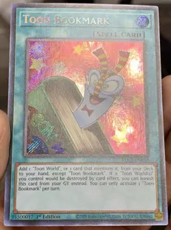 Yugioh Toon Bookmark BLCR-EN067 Secret Rare 1st Ed NM w/Tracking - Image 4