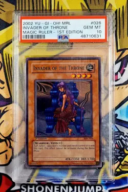 Yu-Gi-Oh! INVADER OF THE THRONE 1st Ed Magic Ruler MRL-026 PSA 10 Super GEM MINT - Image 1