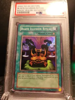 2002 Yu-Gi-Oh! 1st Edition MRL-051 Black Illusion Ritual - PSA 10 GEM MINT - Image 2