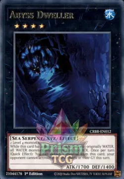 1st ed Abyss Dweller rare CRBR-EN012 Yugioh - Image 1